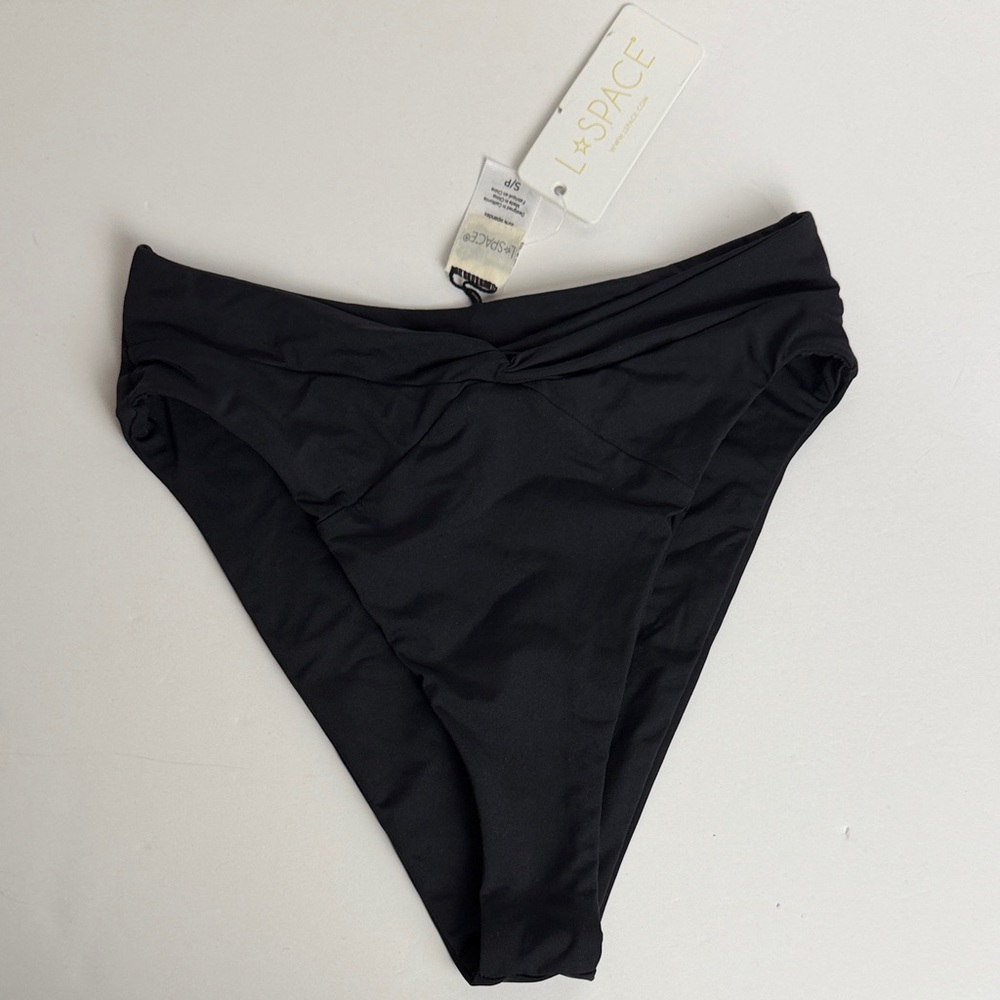 L*Space Classic Black Swim Bottom Bitsy Cut